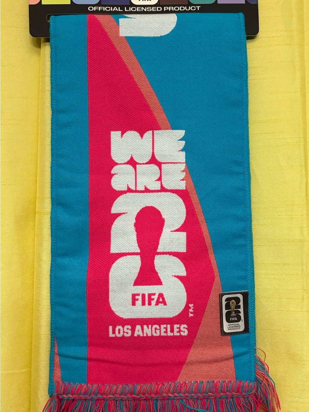 FA Los Angeles Turquoise and Pink FIFA Fan Scarf